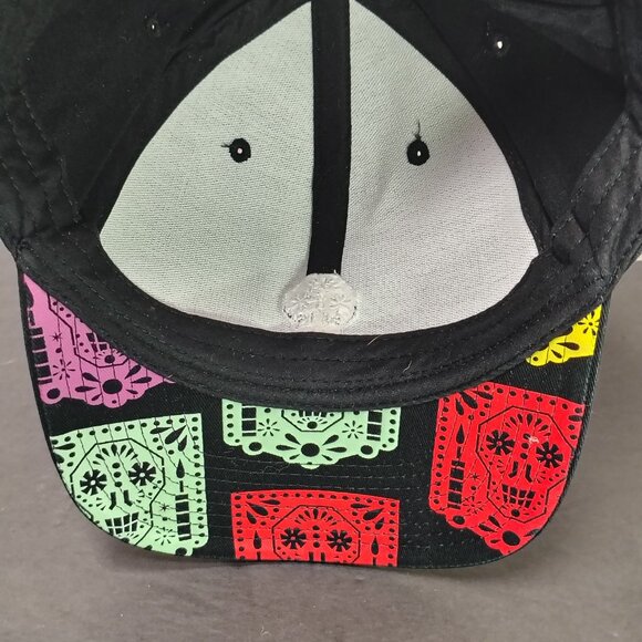 Vans Loteria Don Clamente Hat Cap Snap Back Black Embroidered Candy Skull Logo. - Picture 12 of 15